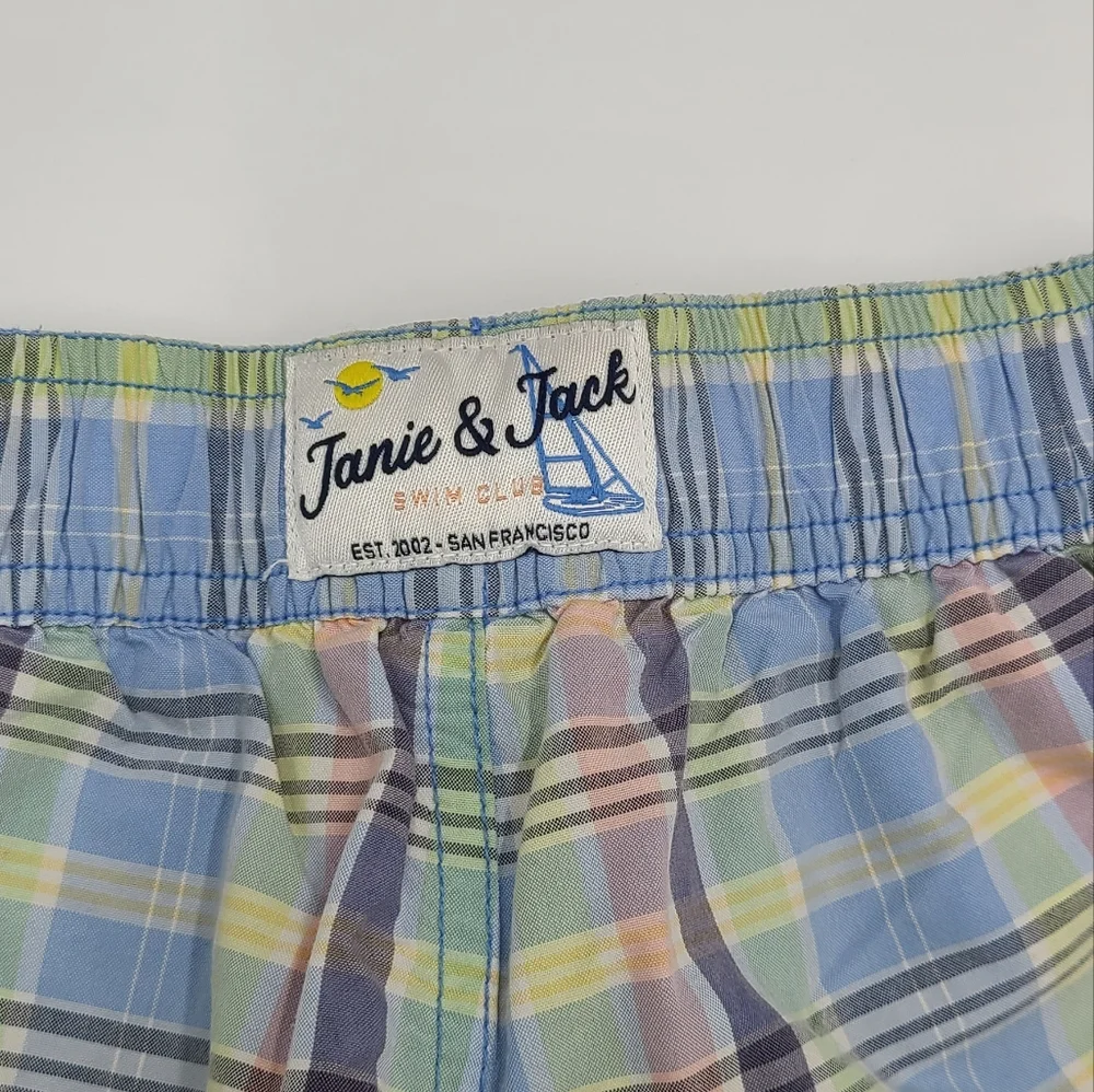 Janie and Jack pastel plaid